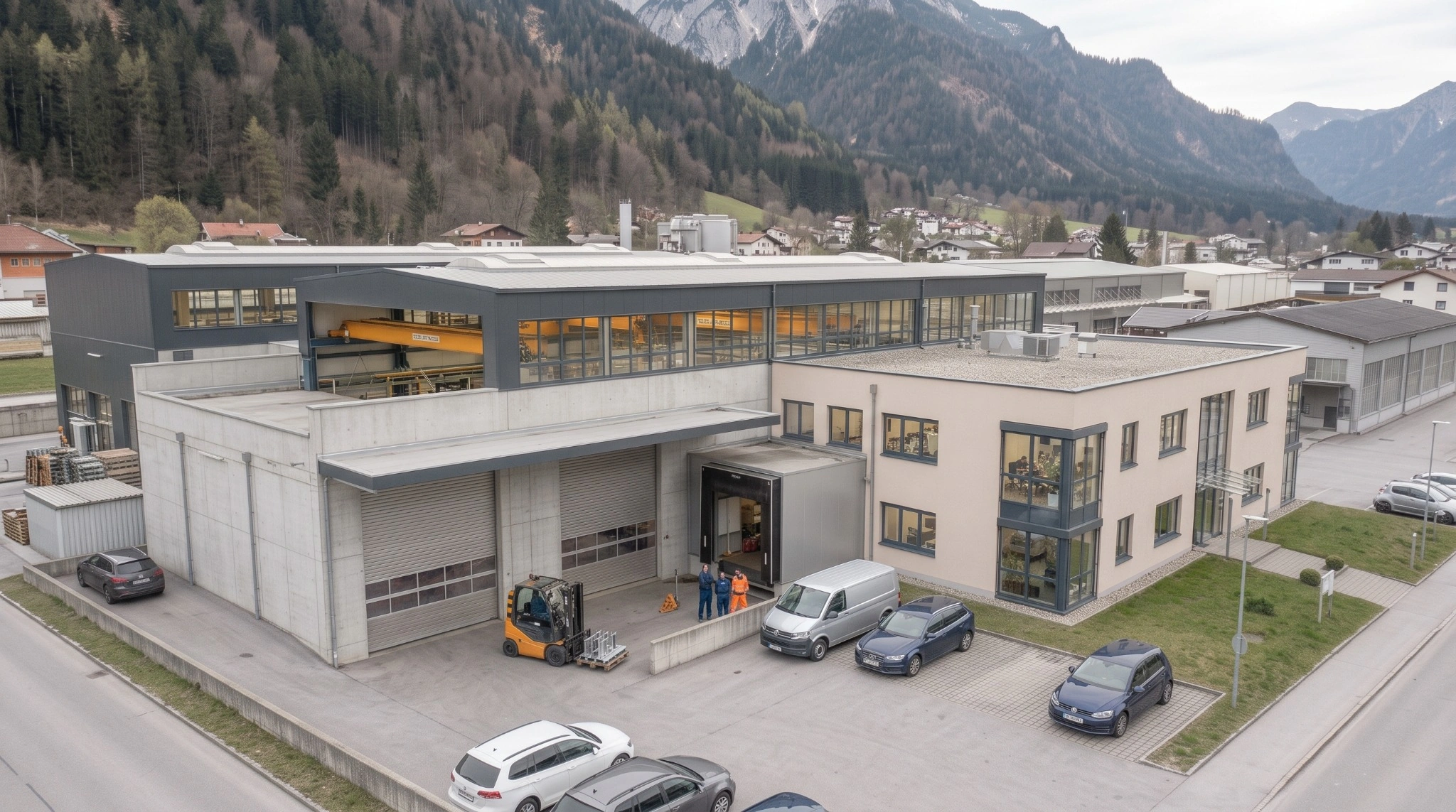 Alpine industrial site